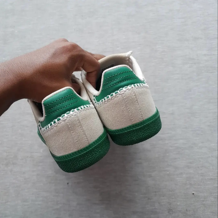 Samba X Stussy White Green Sneakers