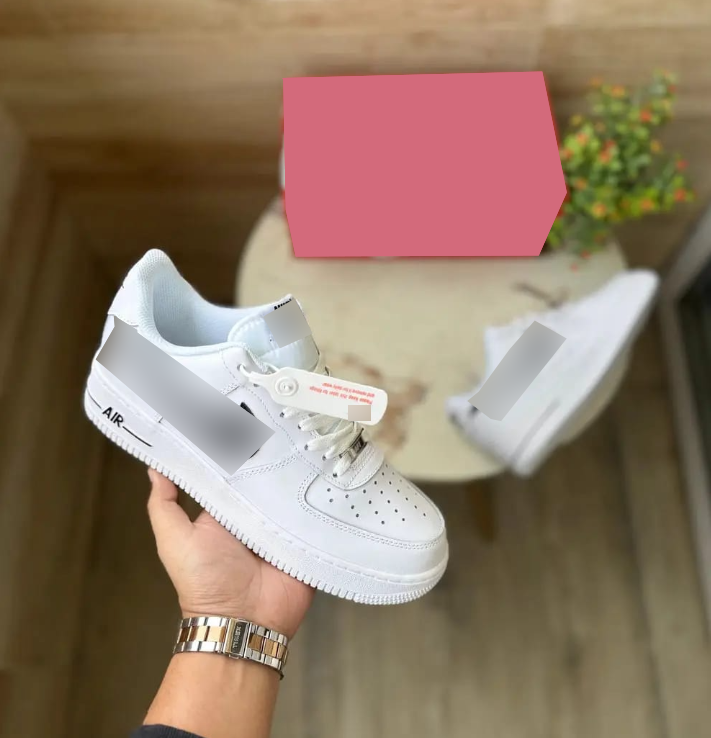 Air Force 1 Low White Black Mens Shoes