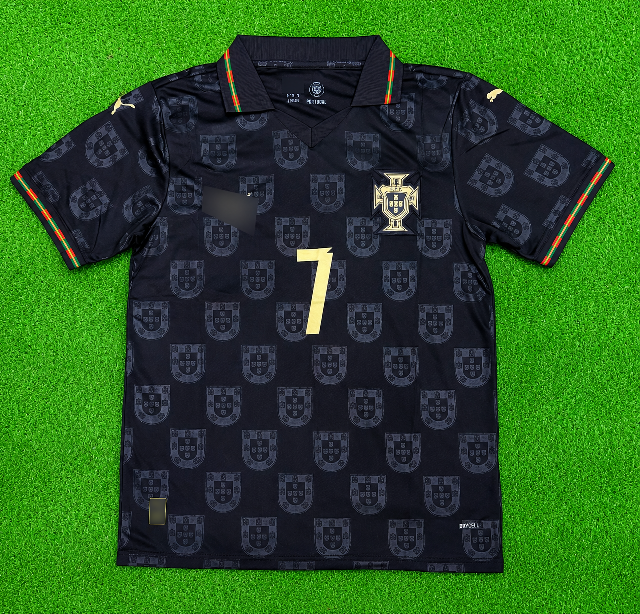 Portugal Black Panther RONALDO printed